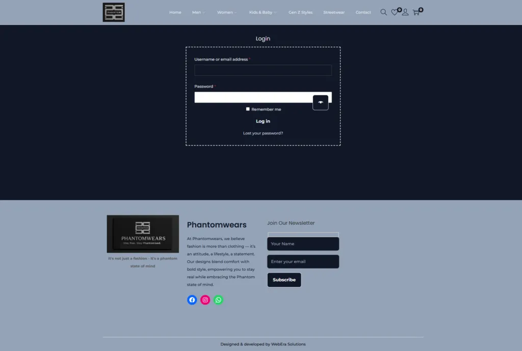 account login side