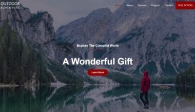 web development portfolio responsive WordPress travel website project